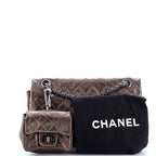 Reissue 2.55 Flap Bag with Flap Bag Coin Purse Quilted Metallic Aged Calfskin 225