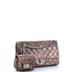 Reissue 2.55 Flap Bag with Flap Bag Coin Purse Quilted Metallic Aged Calfskin 225