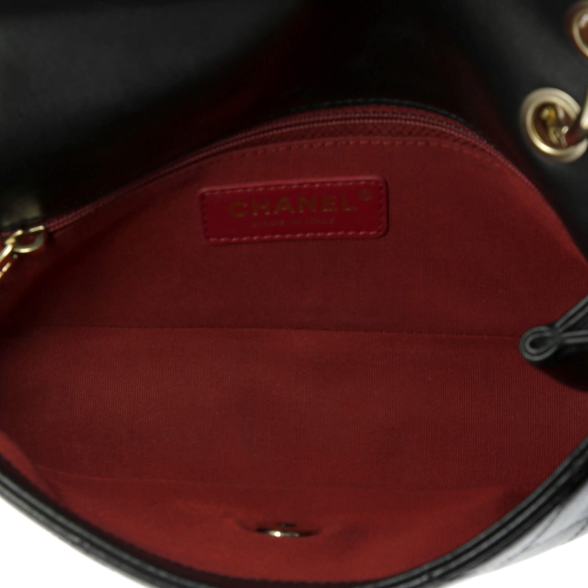 Twist Chain Enamel CC Flap Bag Quilted Lambskin Medium