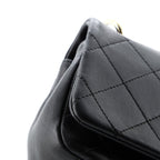 Twist Chain Enamel CC Flap Bag Quilted Lambskin Medium