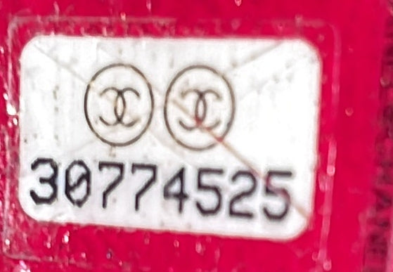 Twist Chain Enamel CC Flap Bag Quilted Lambskin Medium