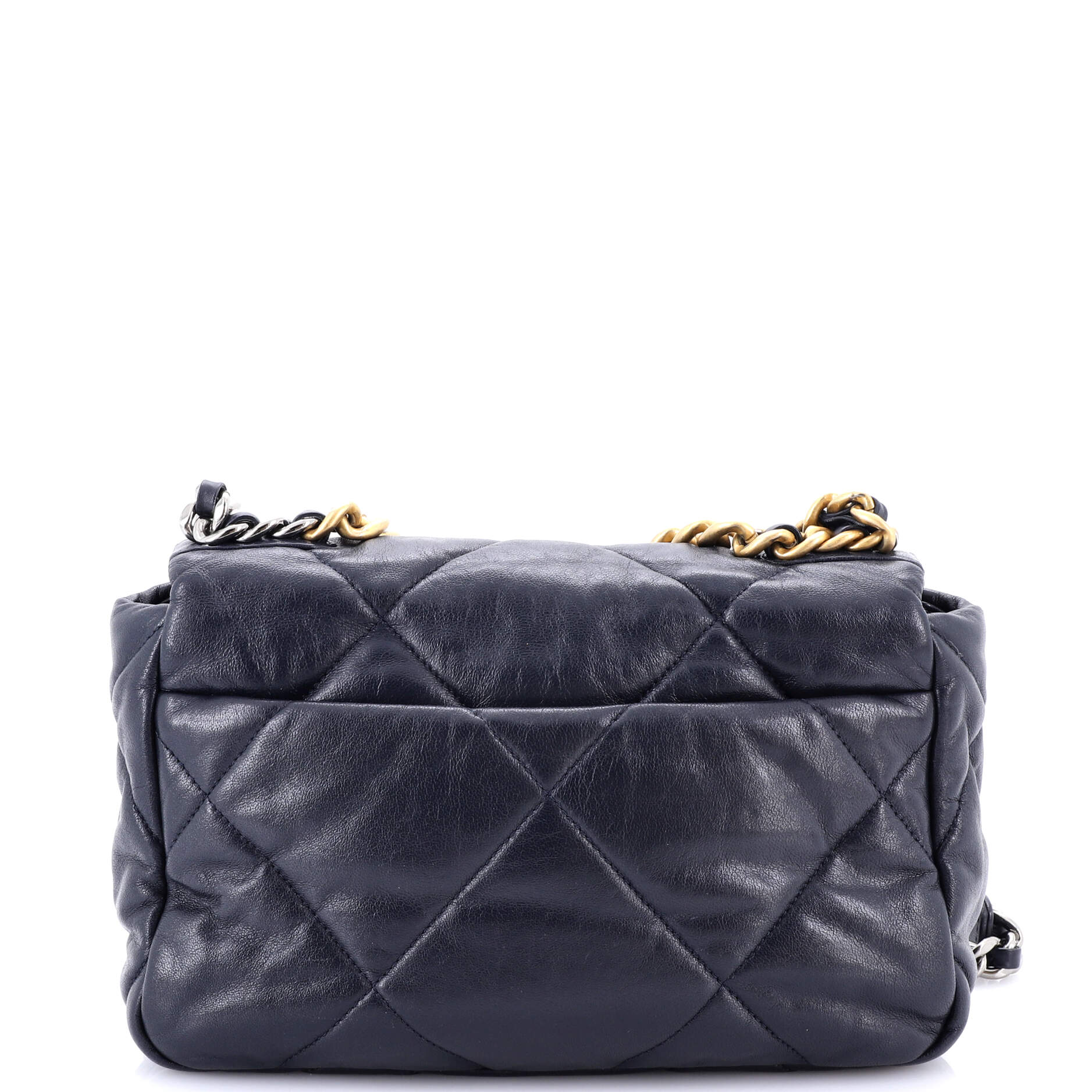 19 Flap Bag Quilted Leather Medium