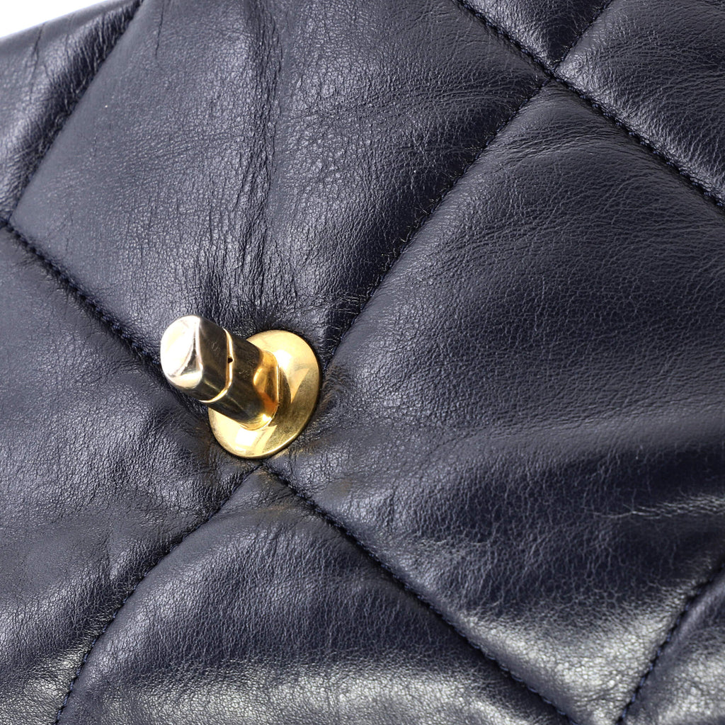 19 Flap Bag Quilted Leather Medium