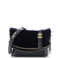 Gabrielle Hobo Shearling and Leather Small