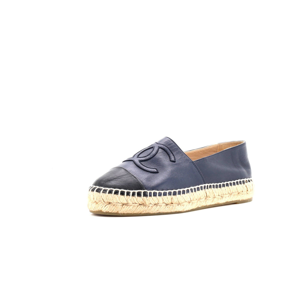 Women's CC Cap Toe Espadrilles Leather