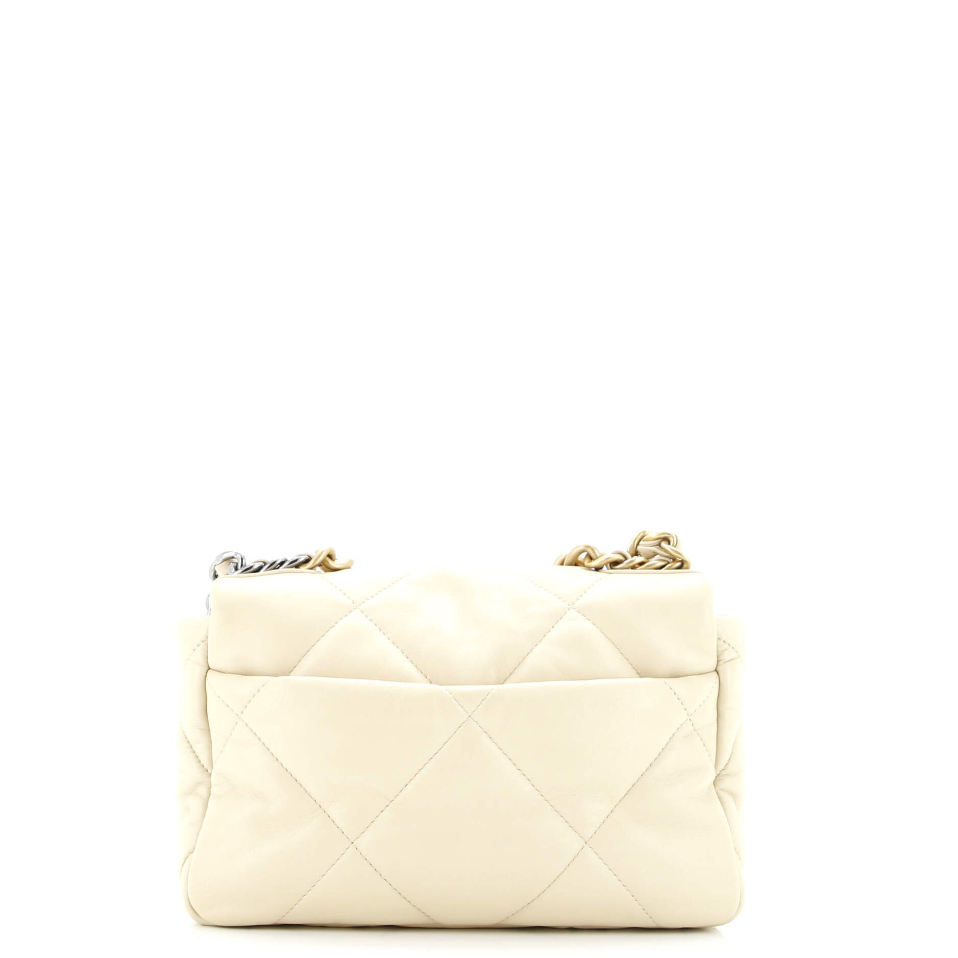 19 Flap Bag Quilted Leather Medium