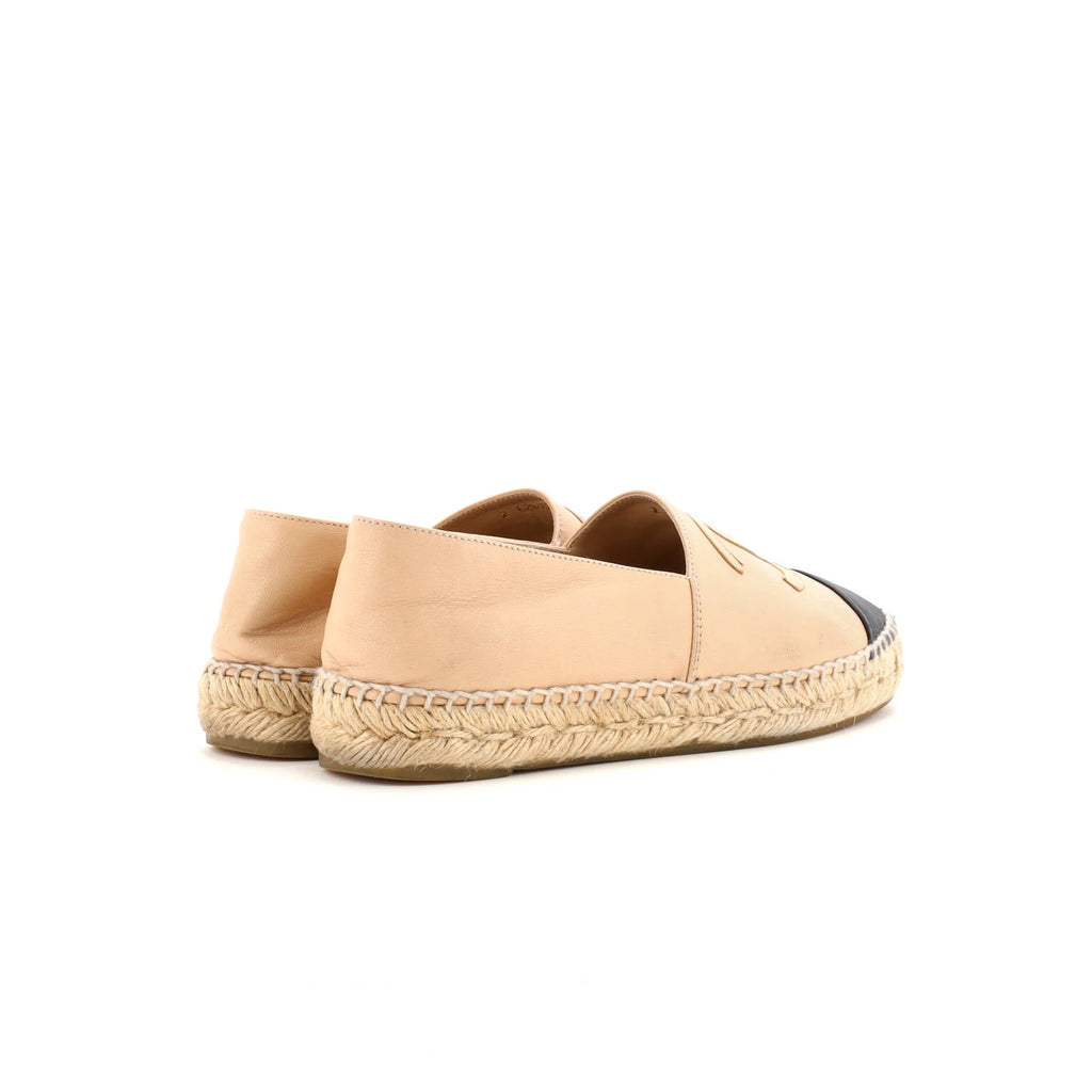 Women's CC Cap Toe Espadrilles Leather
