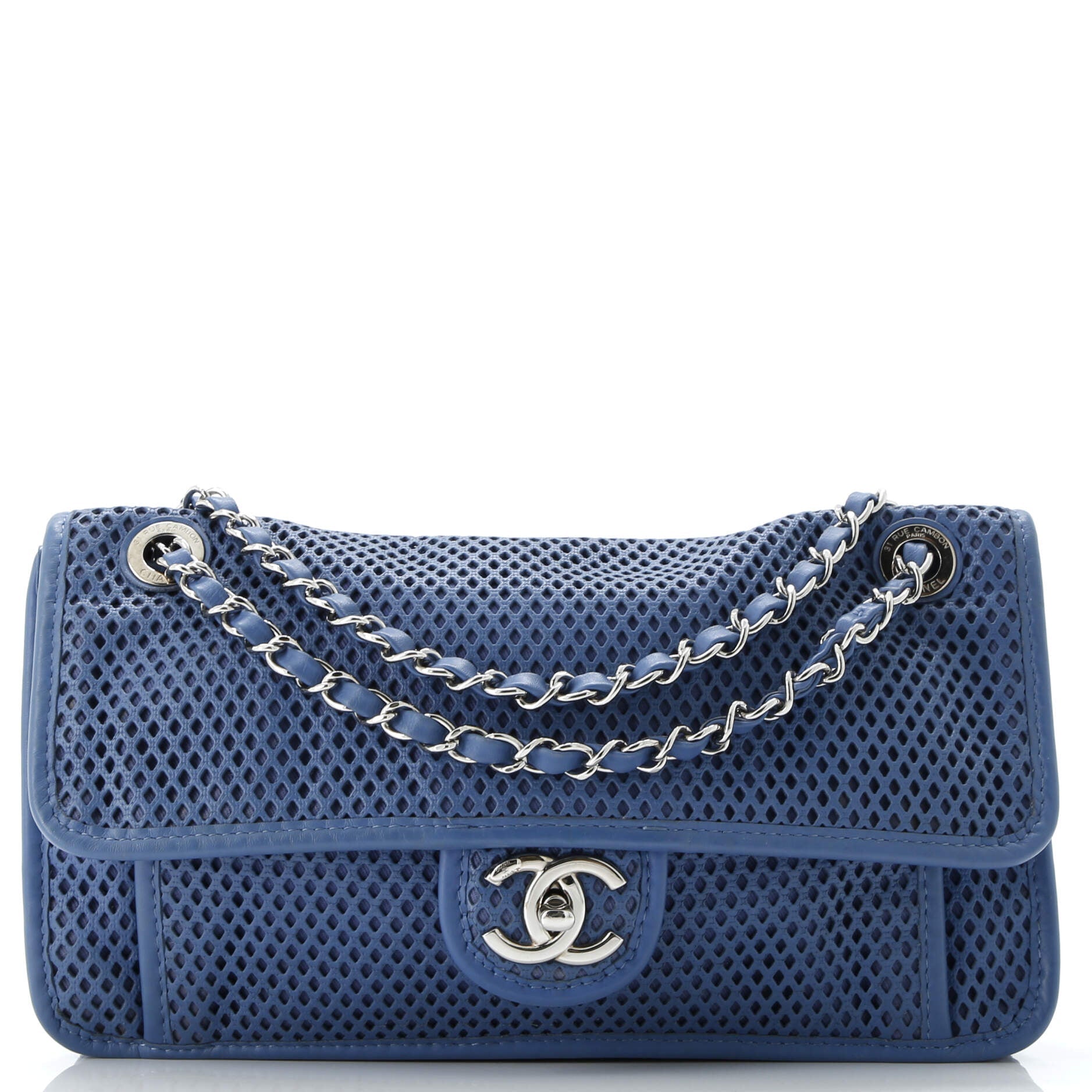 Up In The Air Flap Bag Perforated Leather Medium