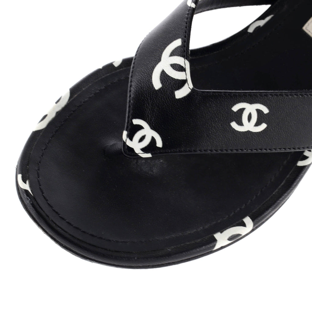 Women's CC Coco Beach Thong Sandals Printed Leather