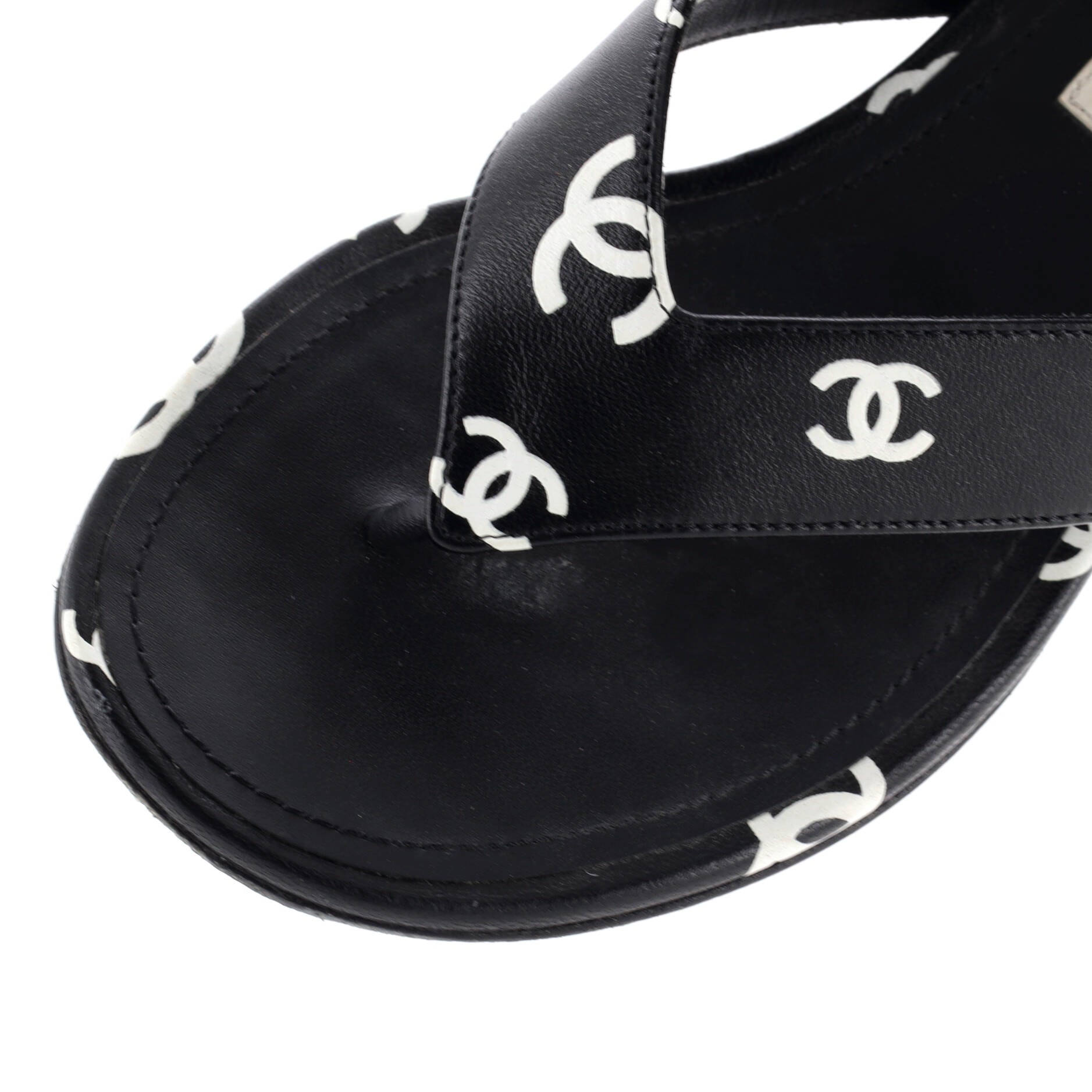 Women's CC Coco Beach Thong Sandals Printed Leather