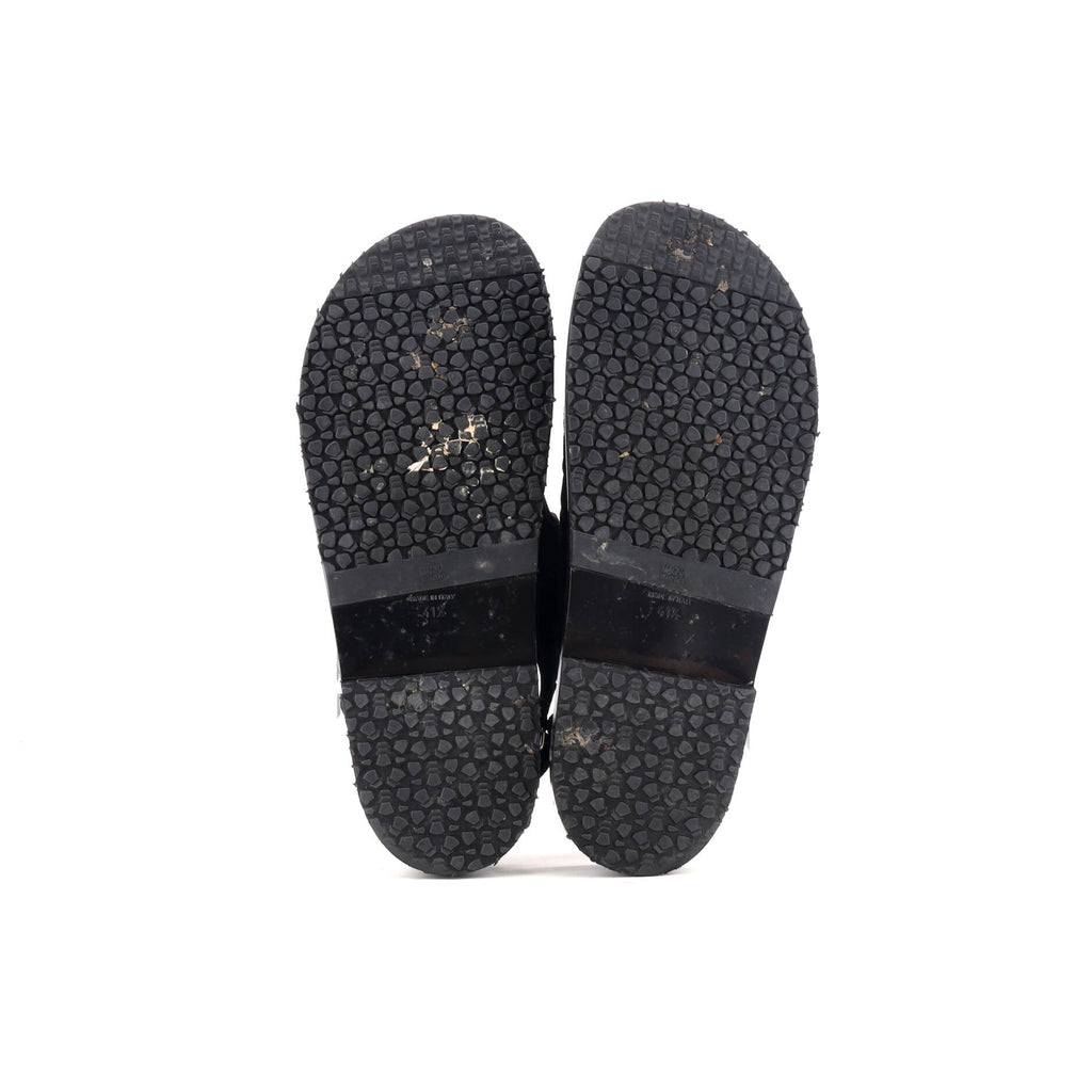 Women's Velcro Dad Sandals Quilted Glitter Suede