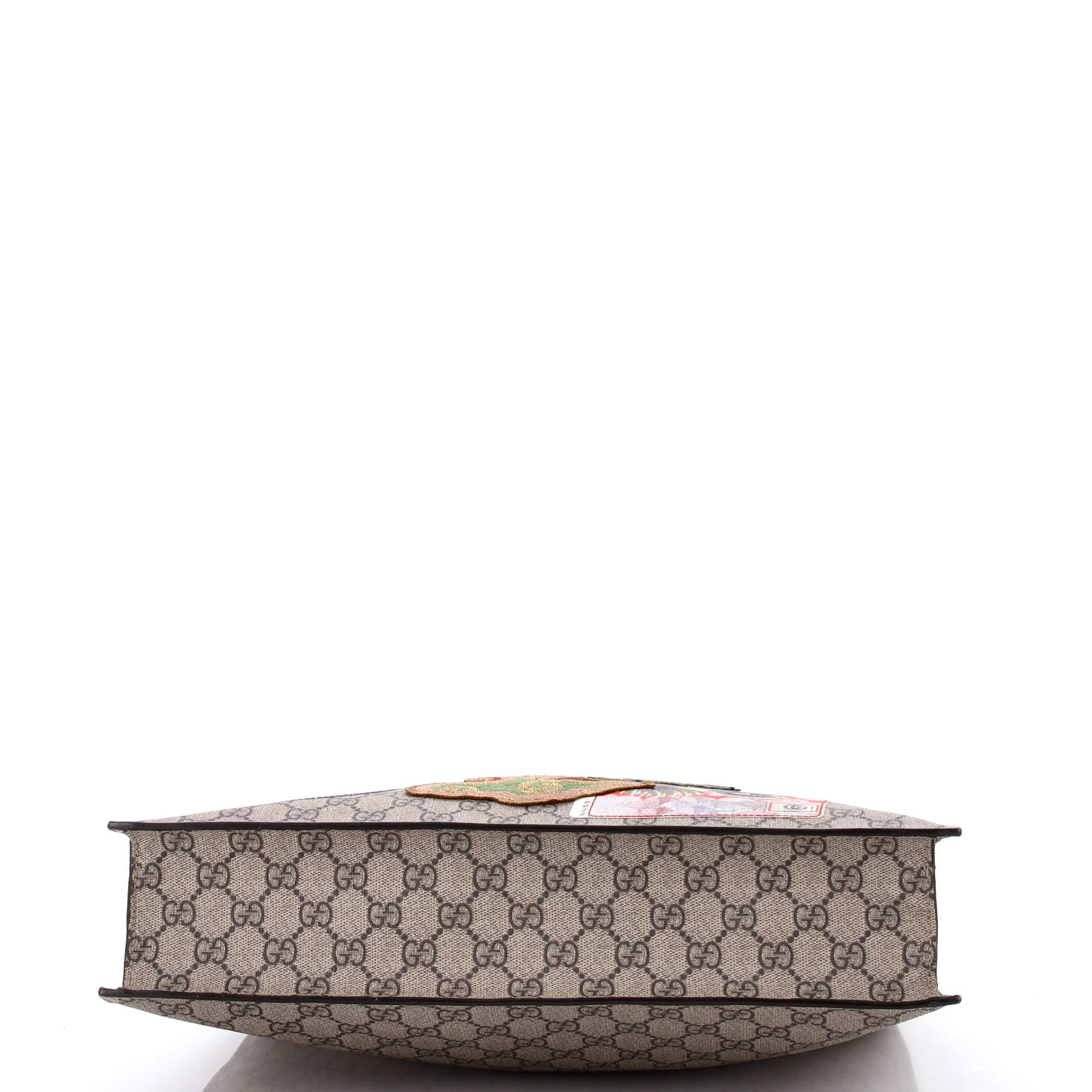 Courrier Convertible Soft Open Tote GG Coated Canvas with Applique North South