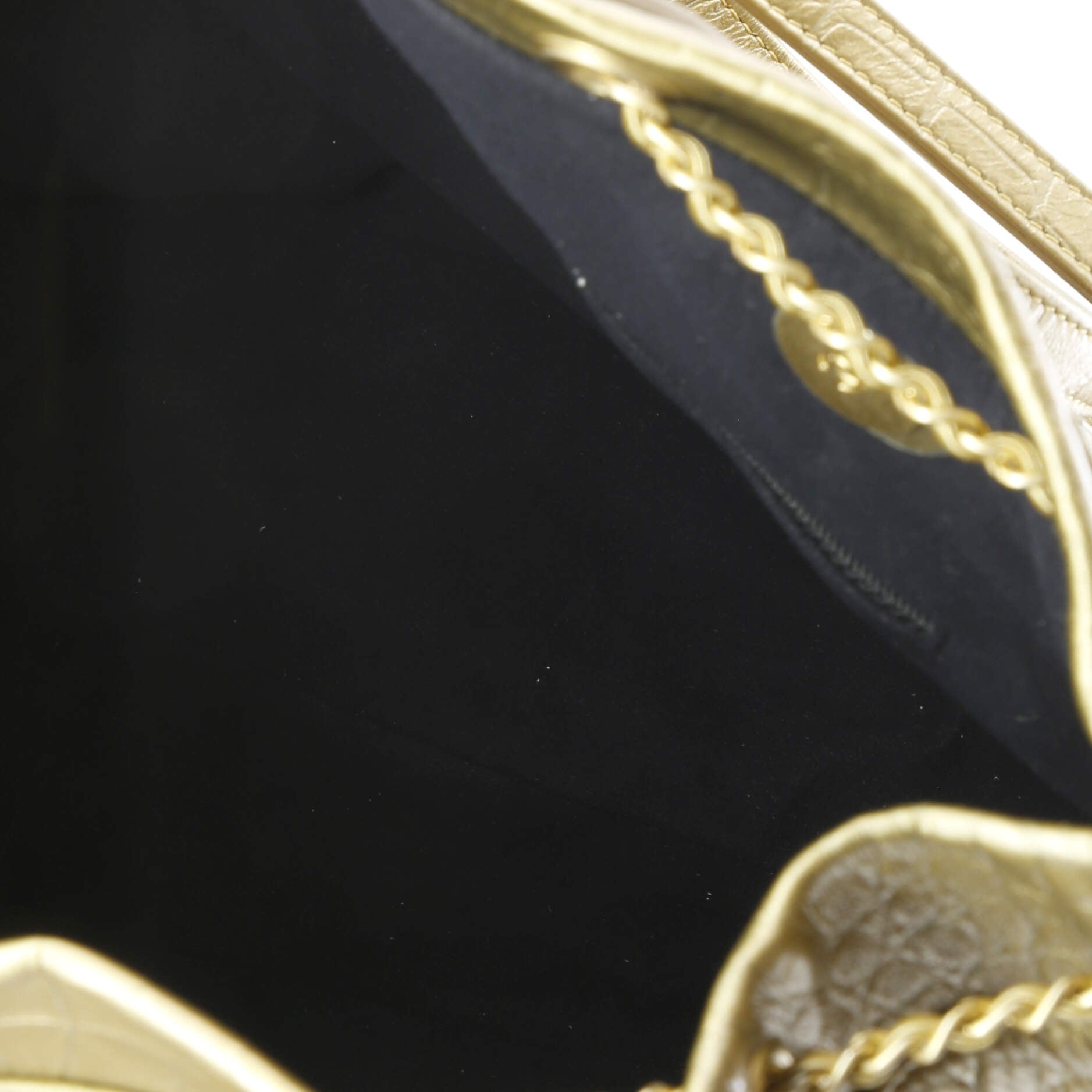 Drawstring Backpack Crocodile Embossed Calfskin Large