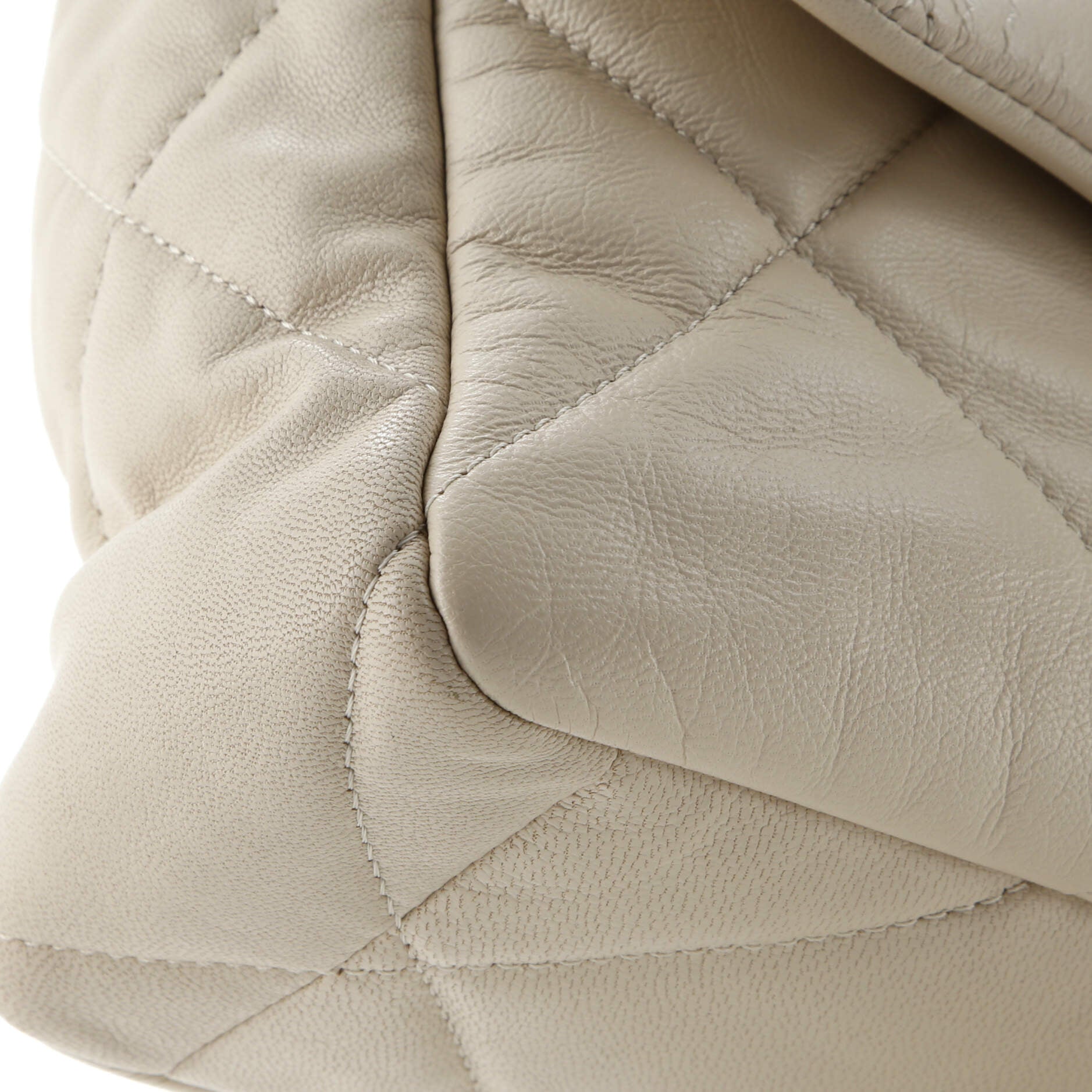 19 Flap Bag Quilted Leather Large