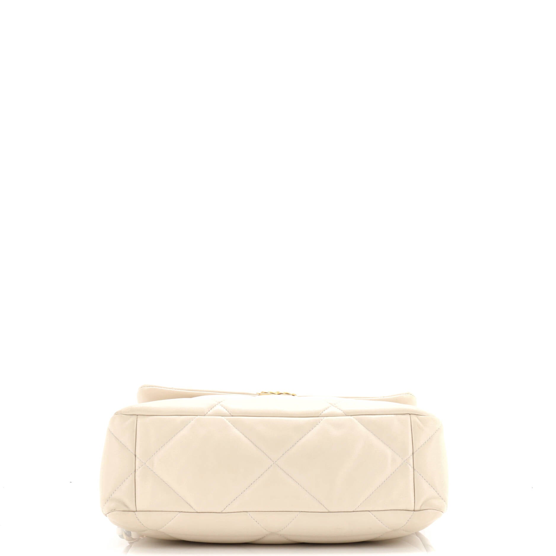 19 Flap Bag Quilted Leather Large