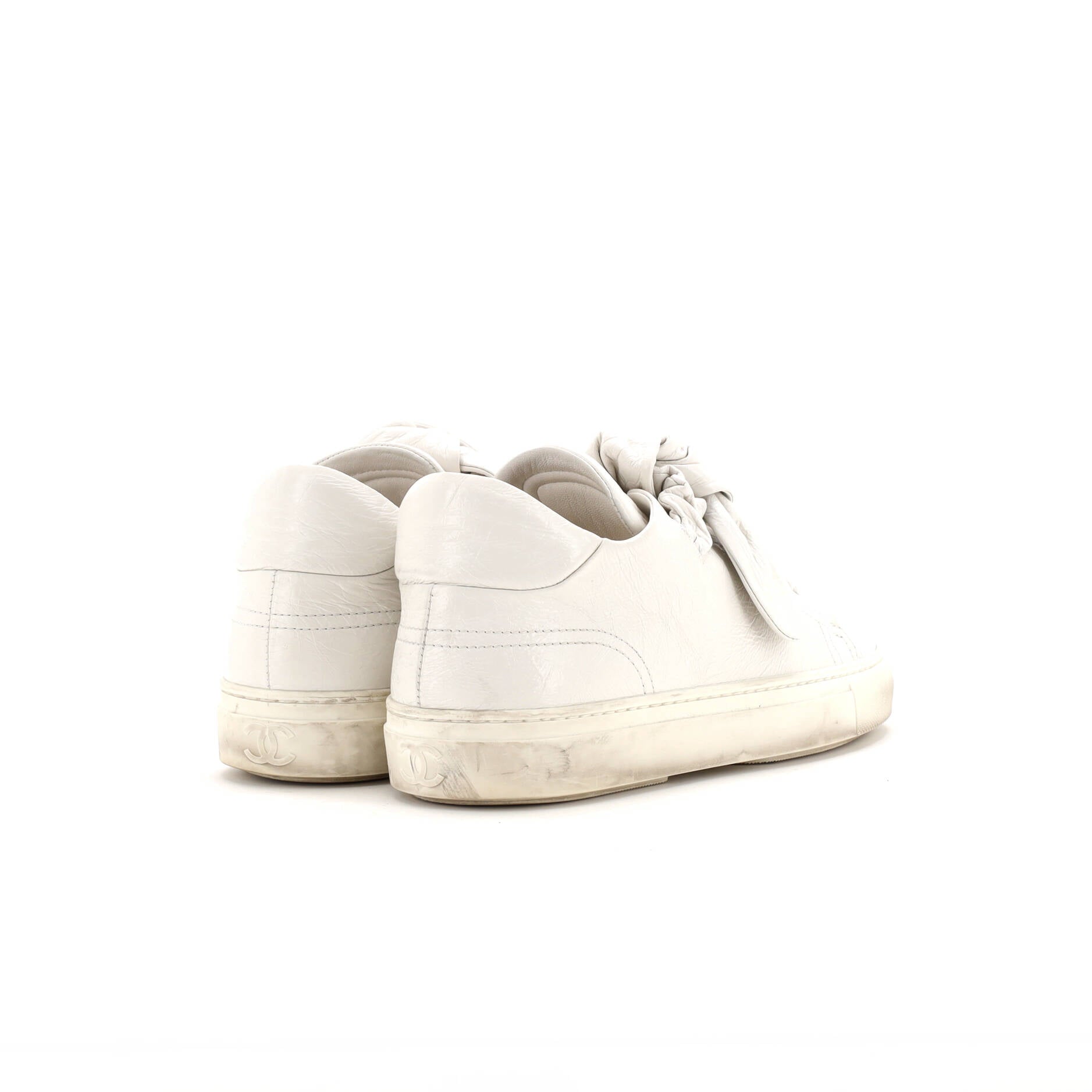 Women's CC Bow Low Top Sneakers Leather