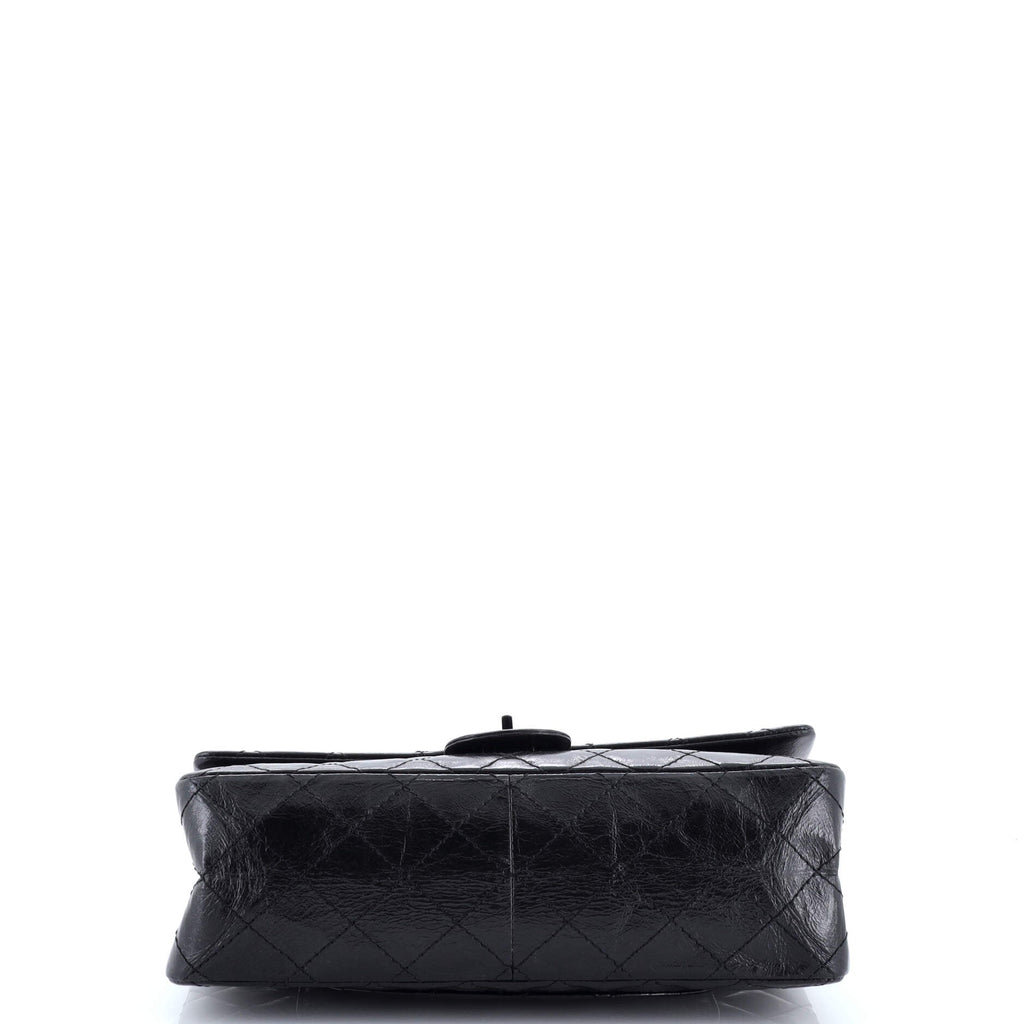 So Black Reissue 2.55 Flap Bag Quilted Glazed Calfskin 226