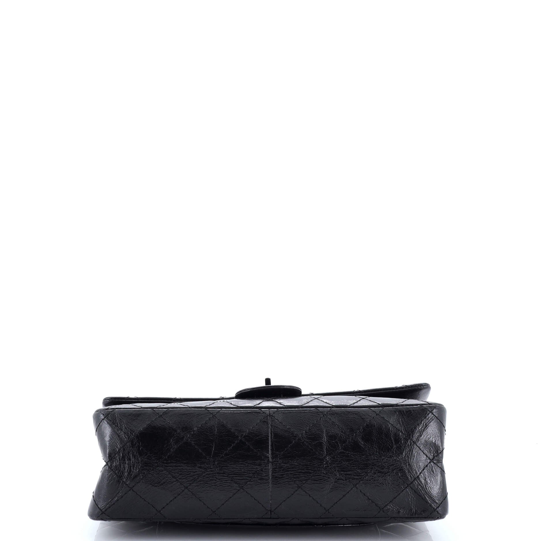 So Black Reissue 2.55 Flap Bag Quilted Glazed Calfskin 226