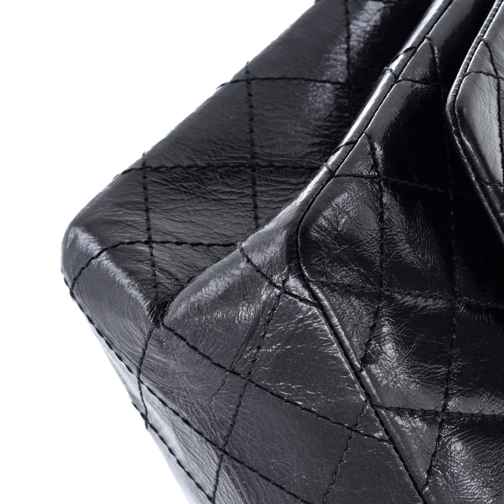 So Black Reissue 2.55 Flap Bag Quilted Glazed Calfskin 226