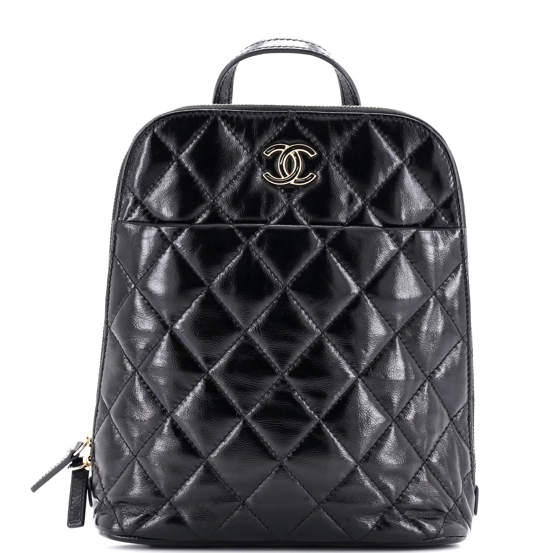 My Pocket Backpack Quilted Shiny Calfskin