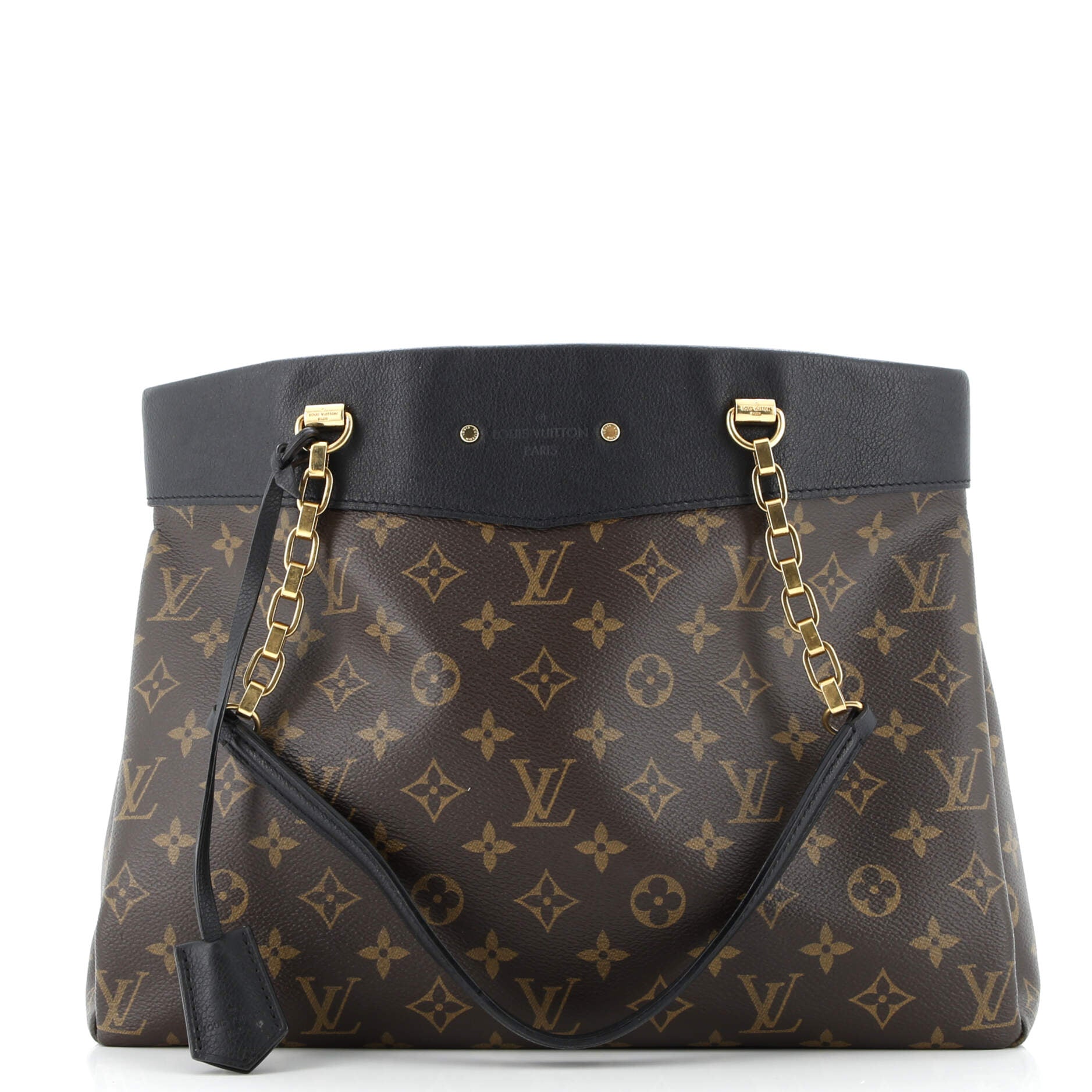 Pallas Shopper Monogram Canvas and Calfskin