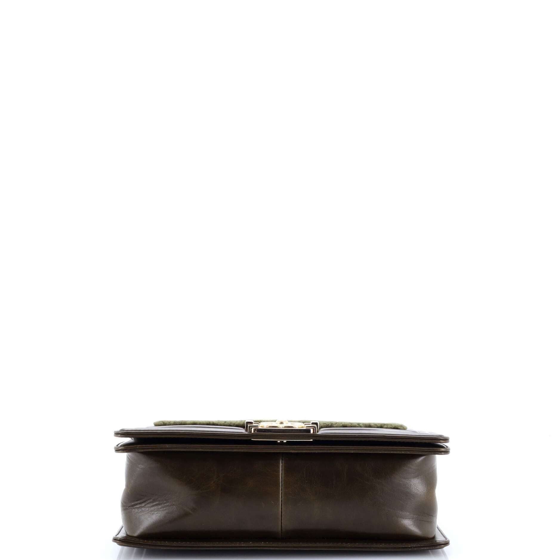 Boy Flap Bag Shearling with Leather Old Medium