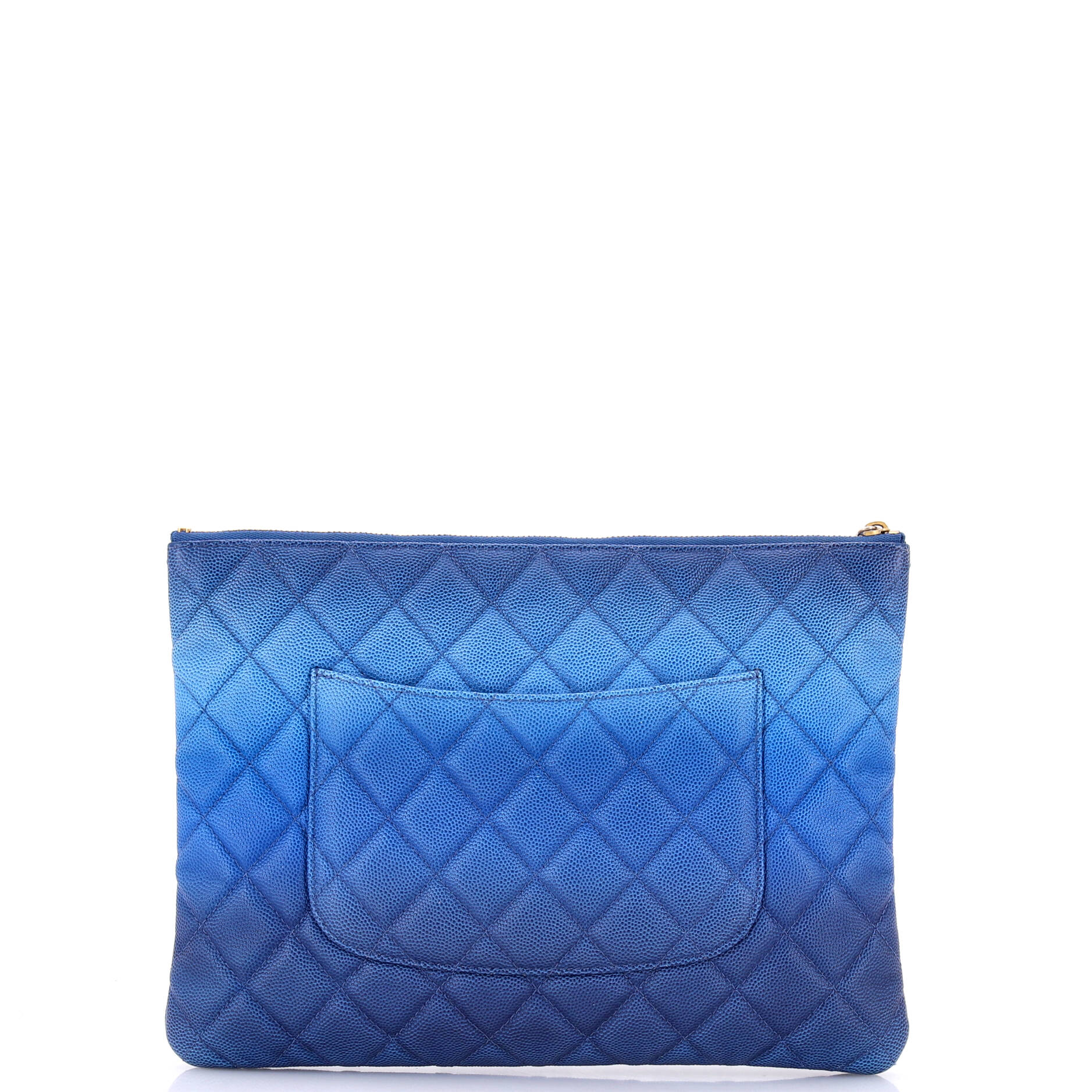 O Case Clutch Quilted Ombre Caviar Medium