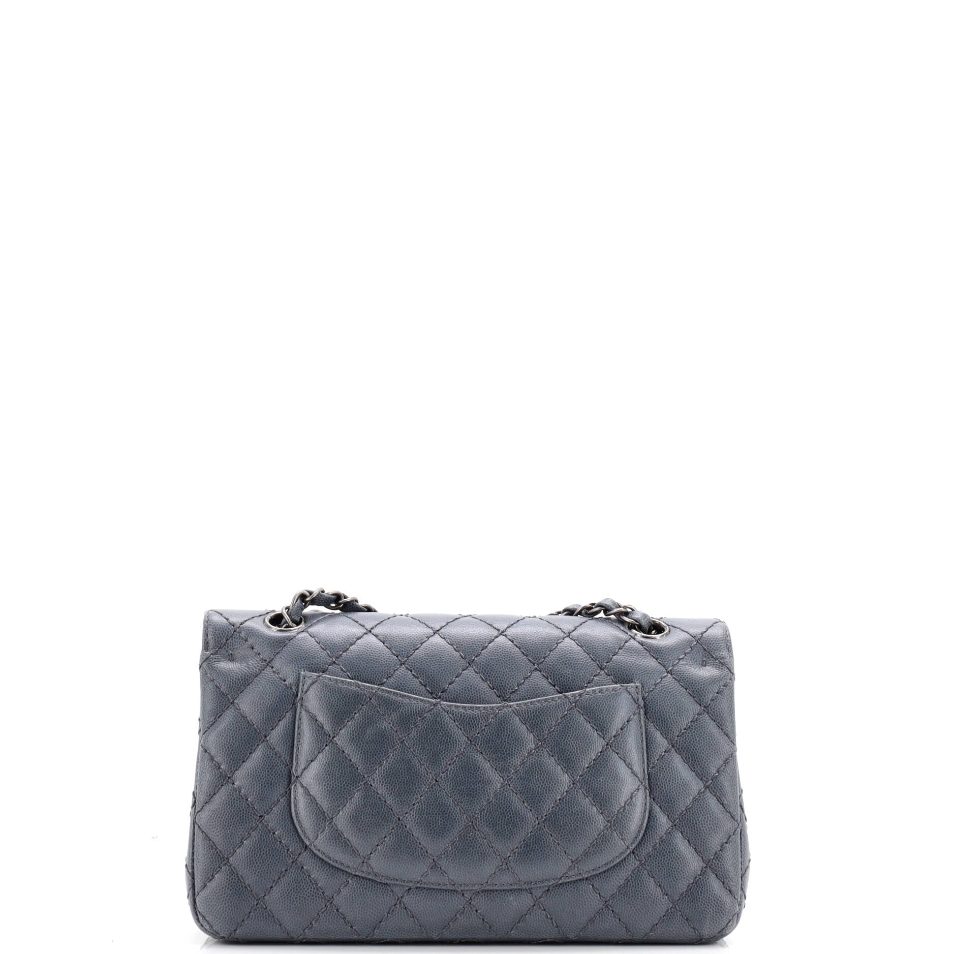 Classic Double Flap Bag Quilted Caviar Medium