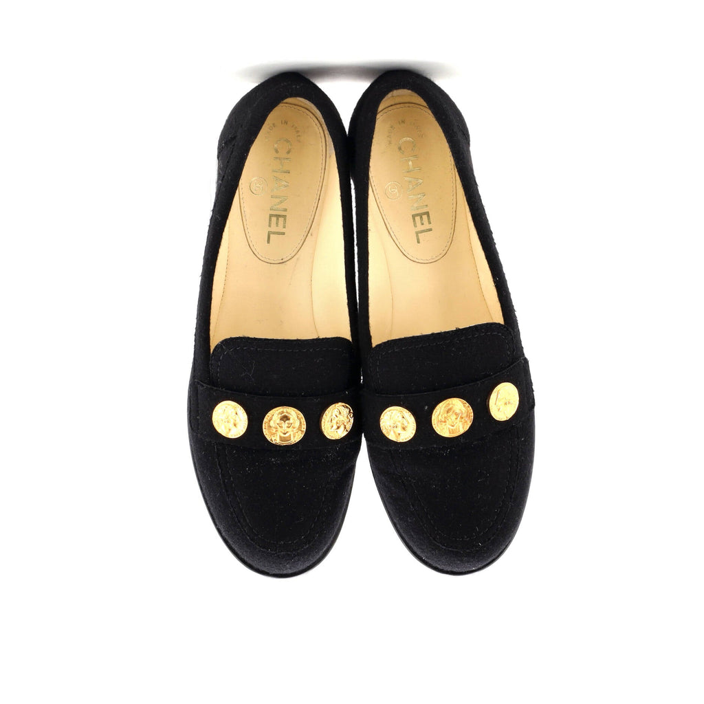 Women's Medallion Loafers Tweed