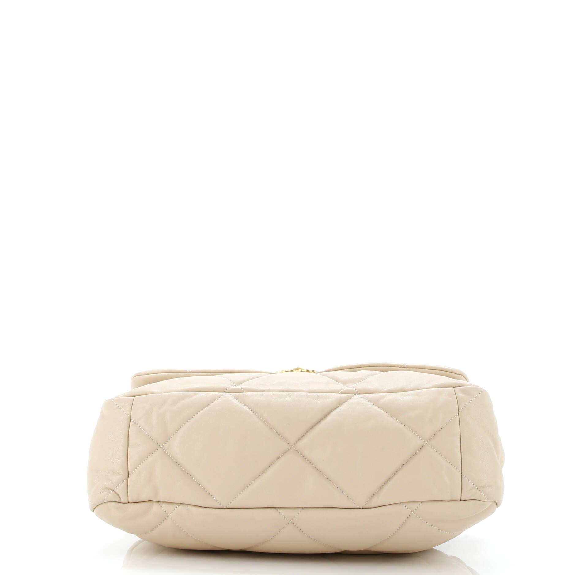 19 Flap Bag Quilted Leather Maxi