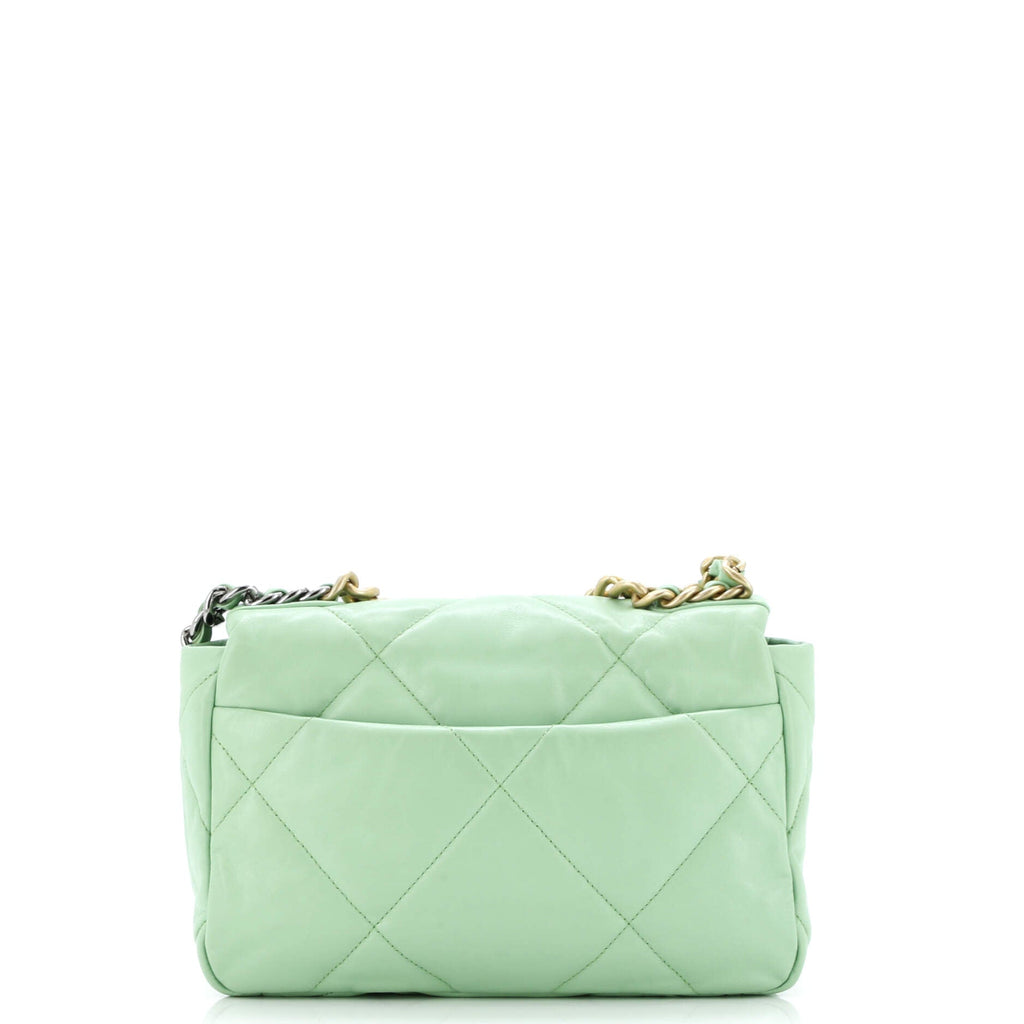 19 Flap Bag Quilted Leather Medium