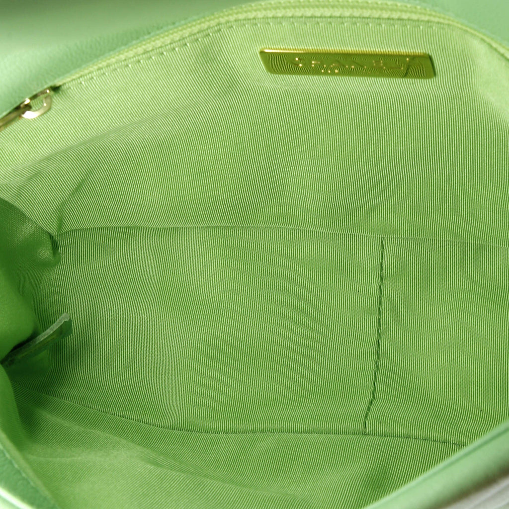 19 Flap Bag Quilted Leather Medium