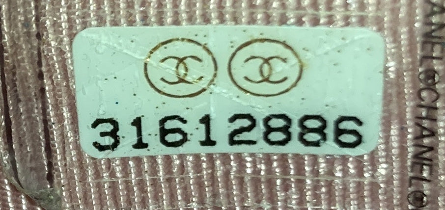 Classic Sunglasses Case with Chain Quilted Iridescent Lambskin