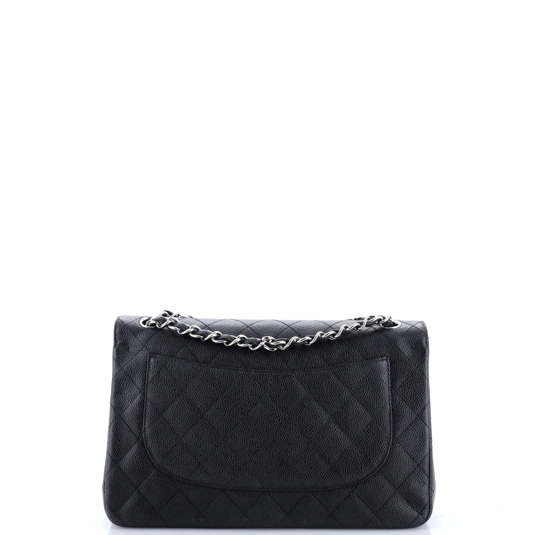 Classic Double Flap Bag Quilted Caviar Jumbo