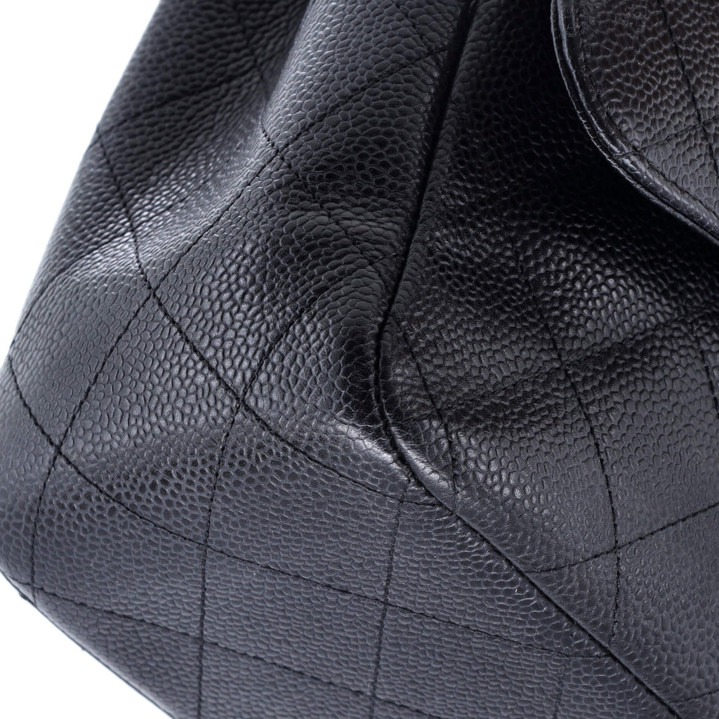 Classic Double Flap Bag Quilted Caviar Jumbo