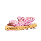 Women's Velcro Espadrille Dad Sandals Tweed