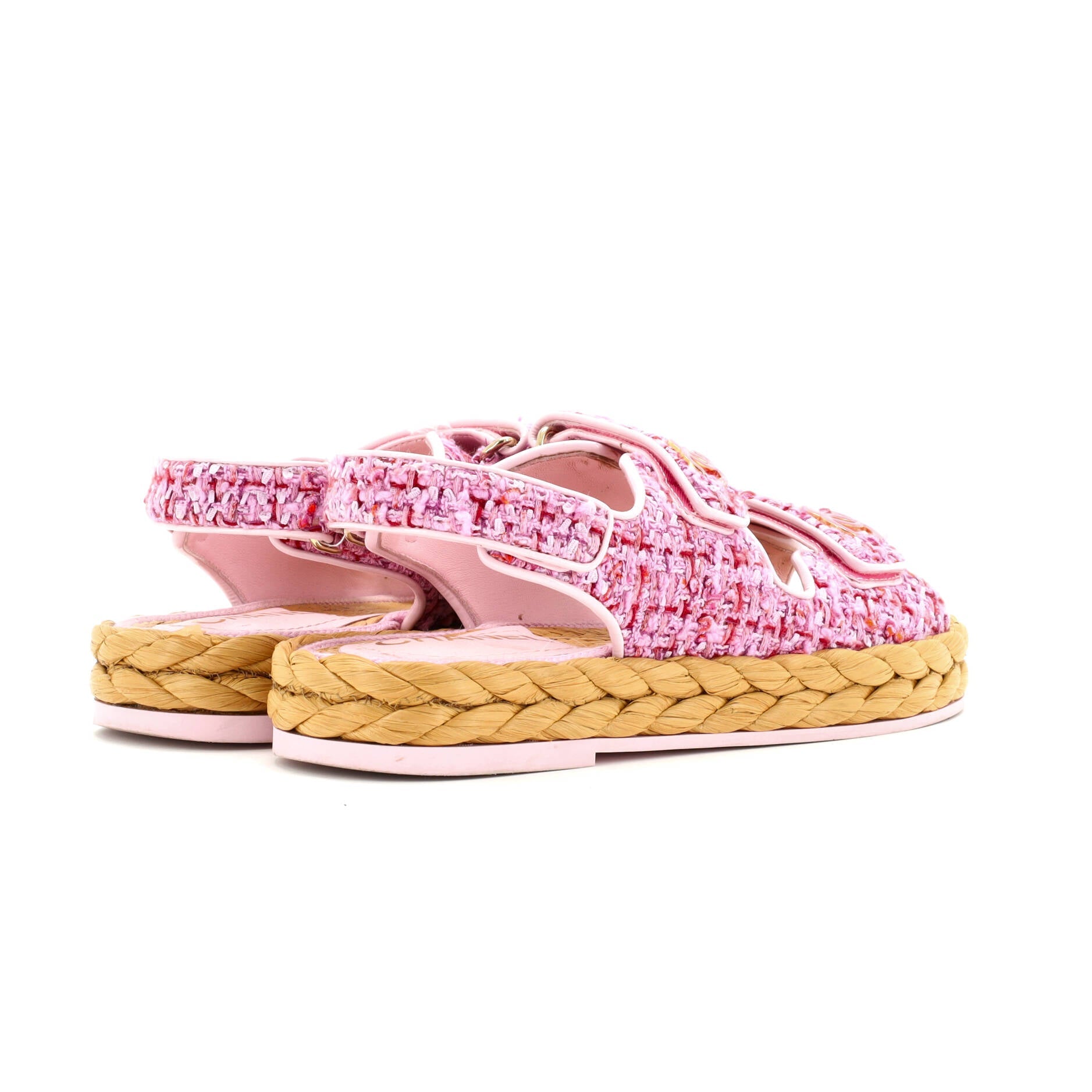 Women's Velcro Espadrille Dad Sandals Tweed