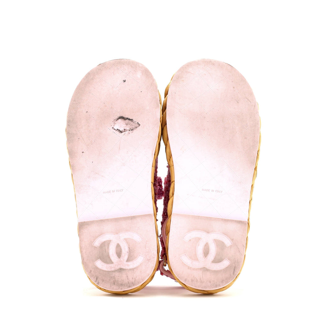 Women's Velcro Espadrille Dad Sandals Tweed