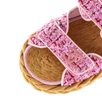 Women's Velcro Espadrille Dad Sandals Tweed