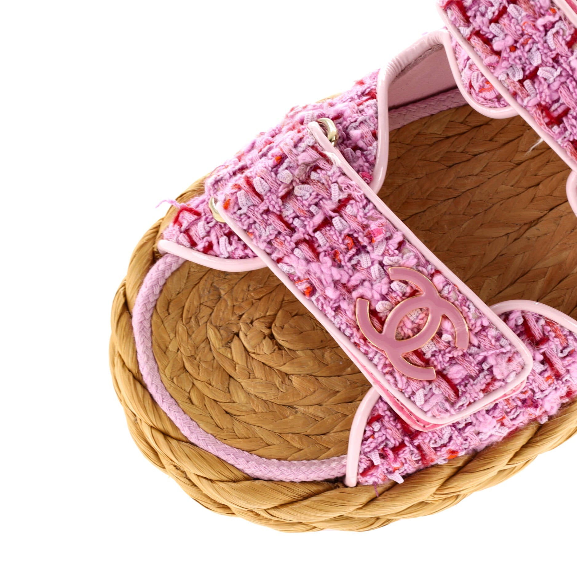 Women's Velcro Espadrille Dad Sandals Tweed