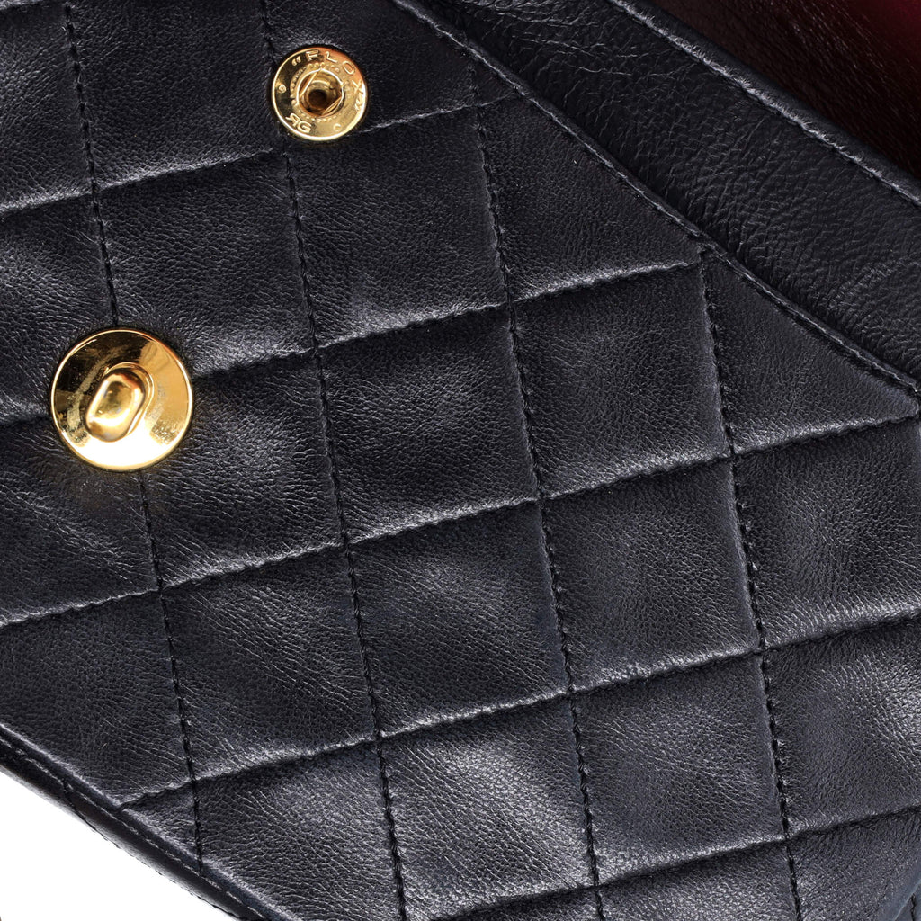 Vintage Classic Double Flap Bag Quilted Lambskin Small