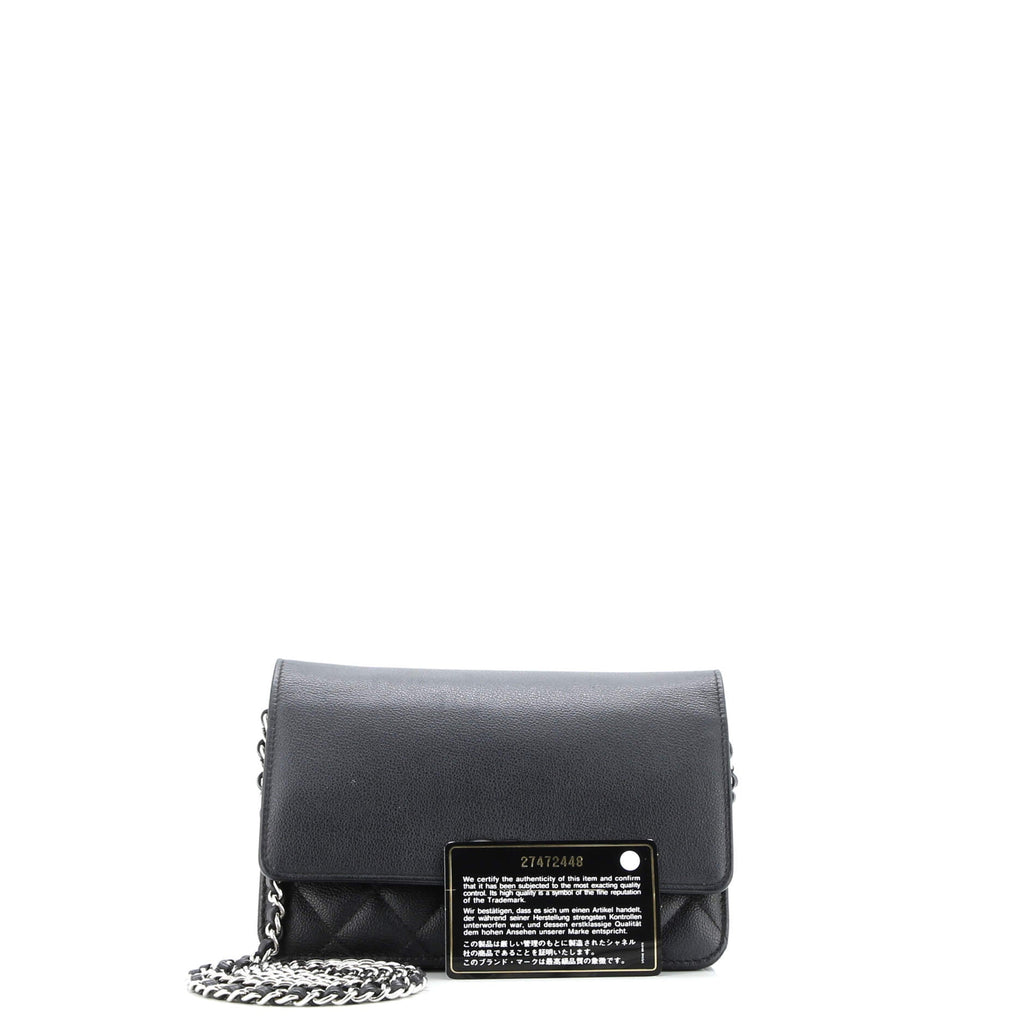 CC Box Wallet on Chain Quilted Caviar