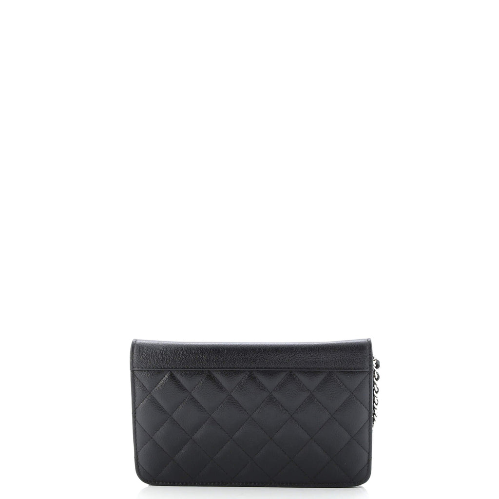 CC Box Wallet on Chain Quilted Caviar