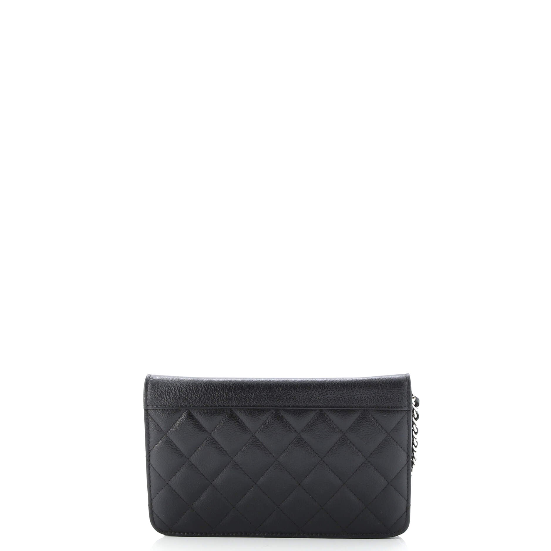 CC Box Wallet on Chain Quilted Caviar