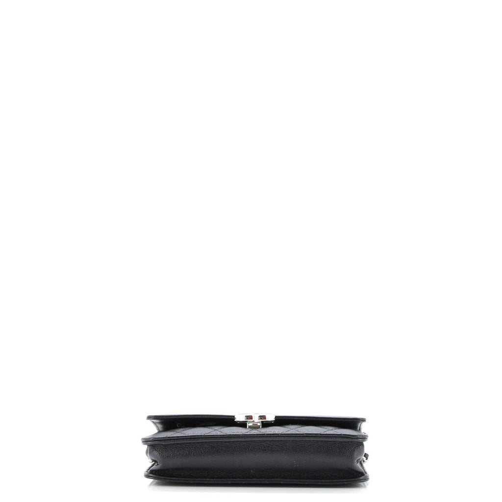 CC Box Wallet on Chain Quilted Caviar