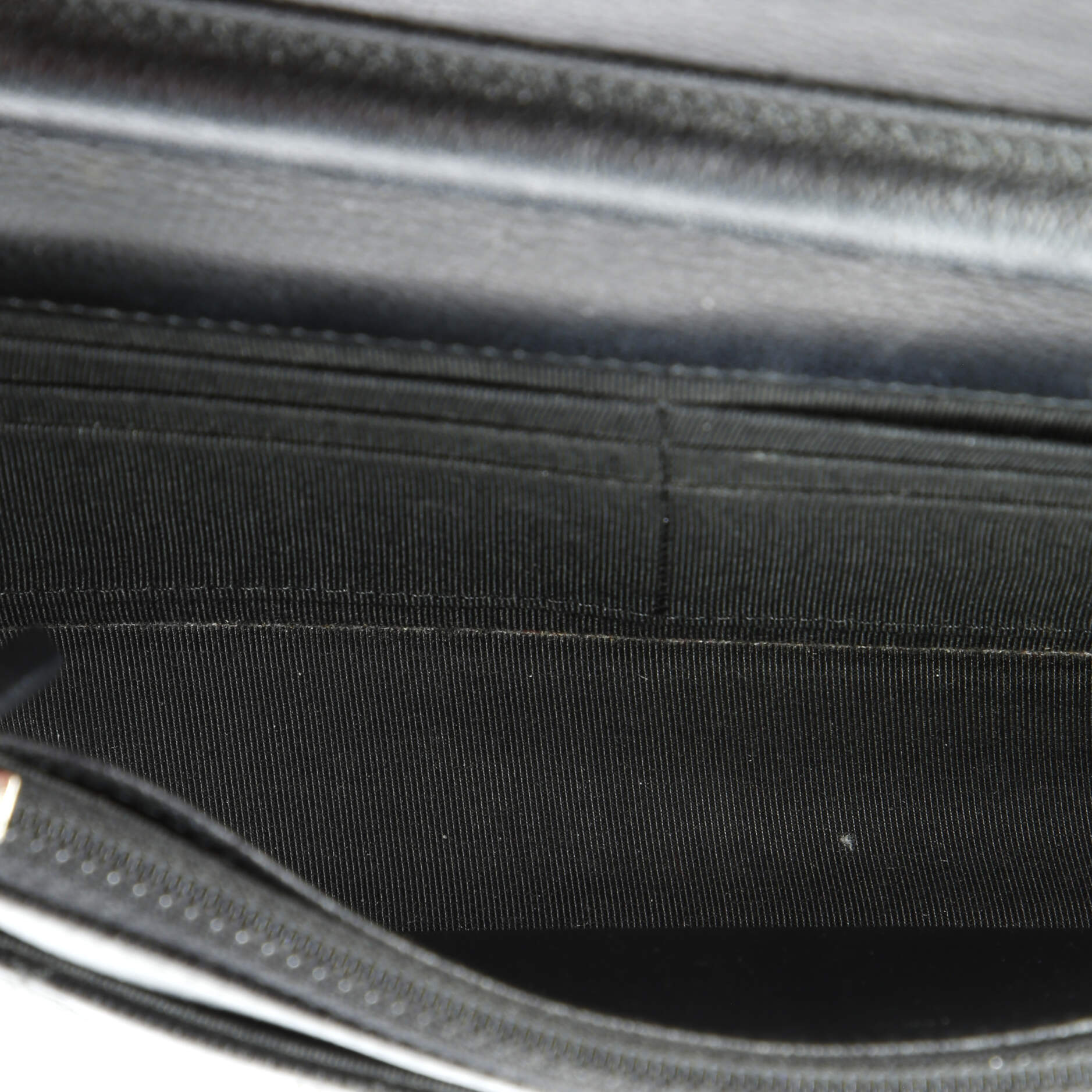 CC Box Wallet on Chain Quilted Caviar