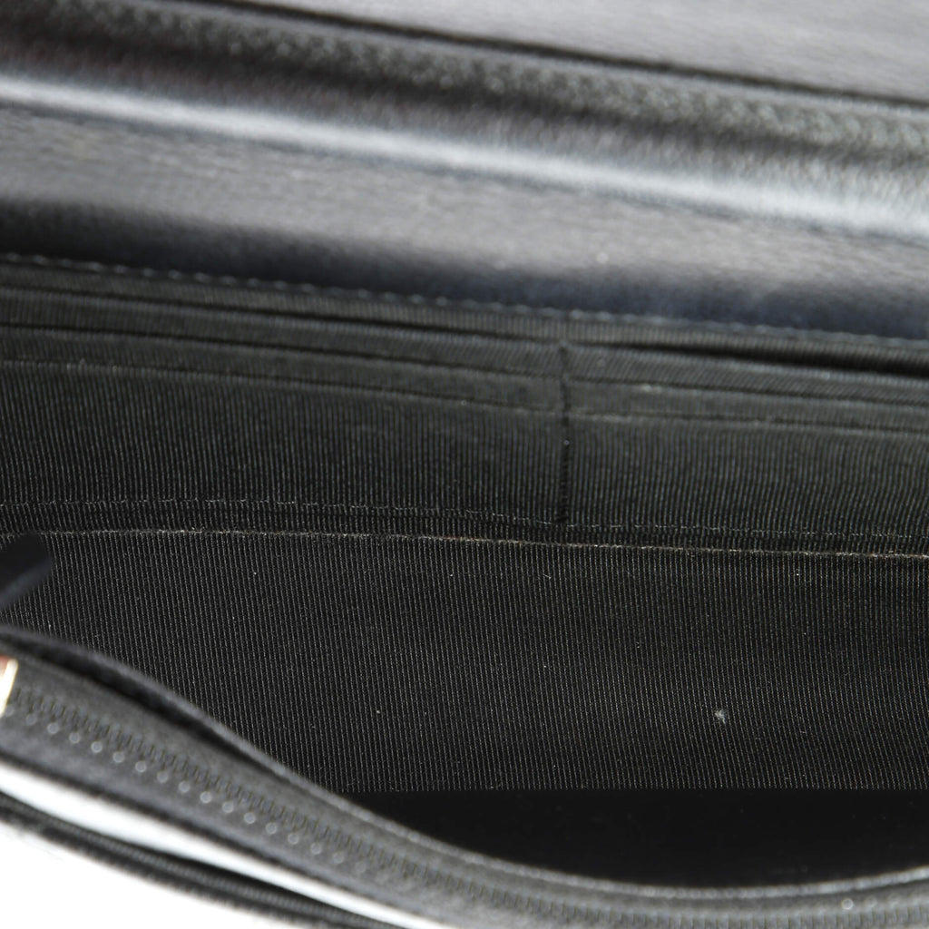 CC Box Wallet on Chain Quilted Caviar