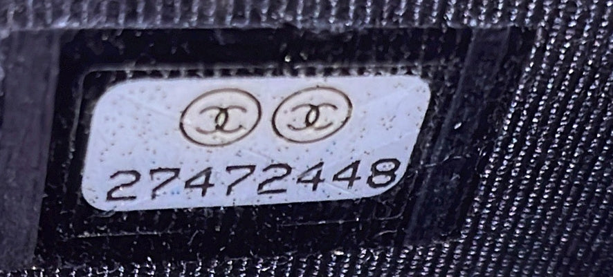 CC Box Wallet on Chain Quilted Caviar