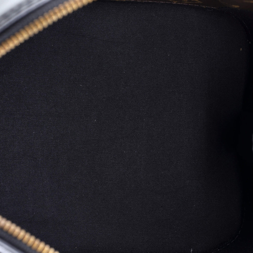 Alma Handbag Vernis with Monogram Canvas PM