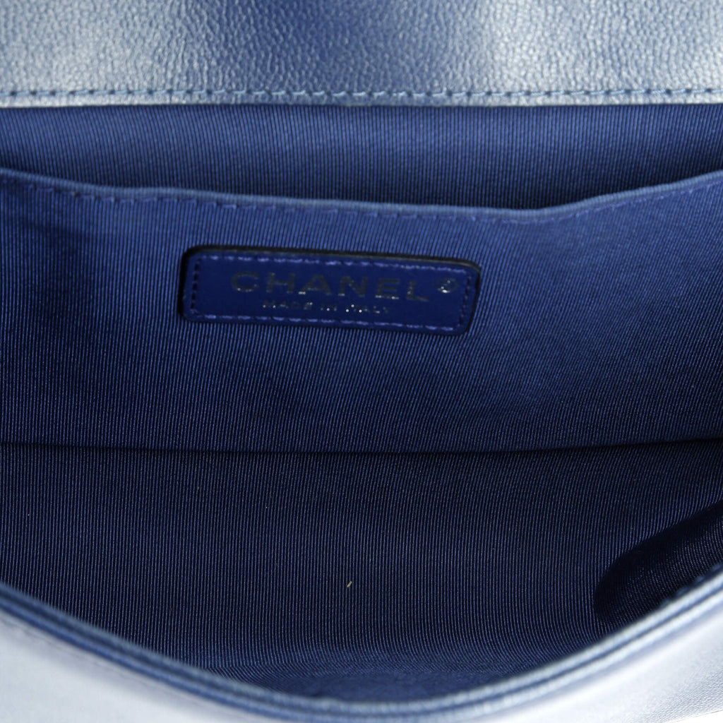 Boy Flap Bag Quilted Caviar Old Medium